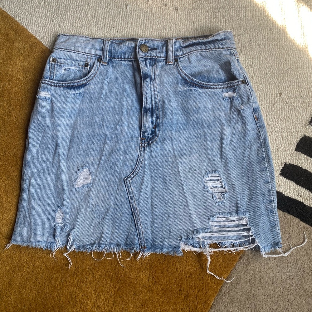 Urban Outfitters BDG Distressed Denim Mini Skirt